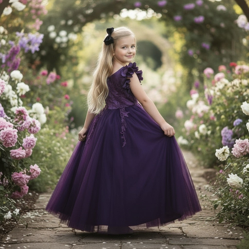 BIANCA GOWN EGGPLANT