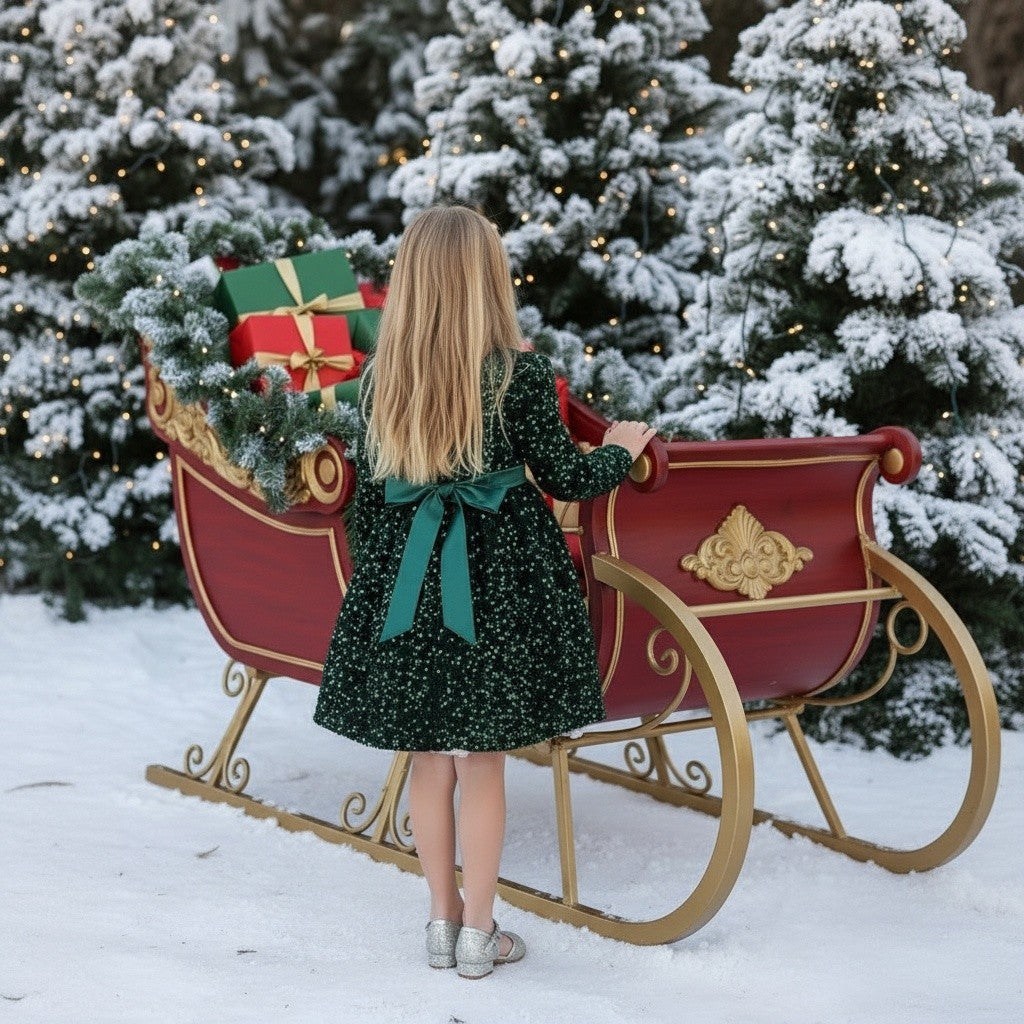 EMMA SEQUIN DRESS EMERALD