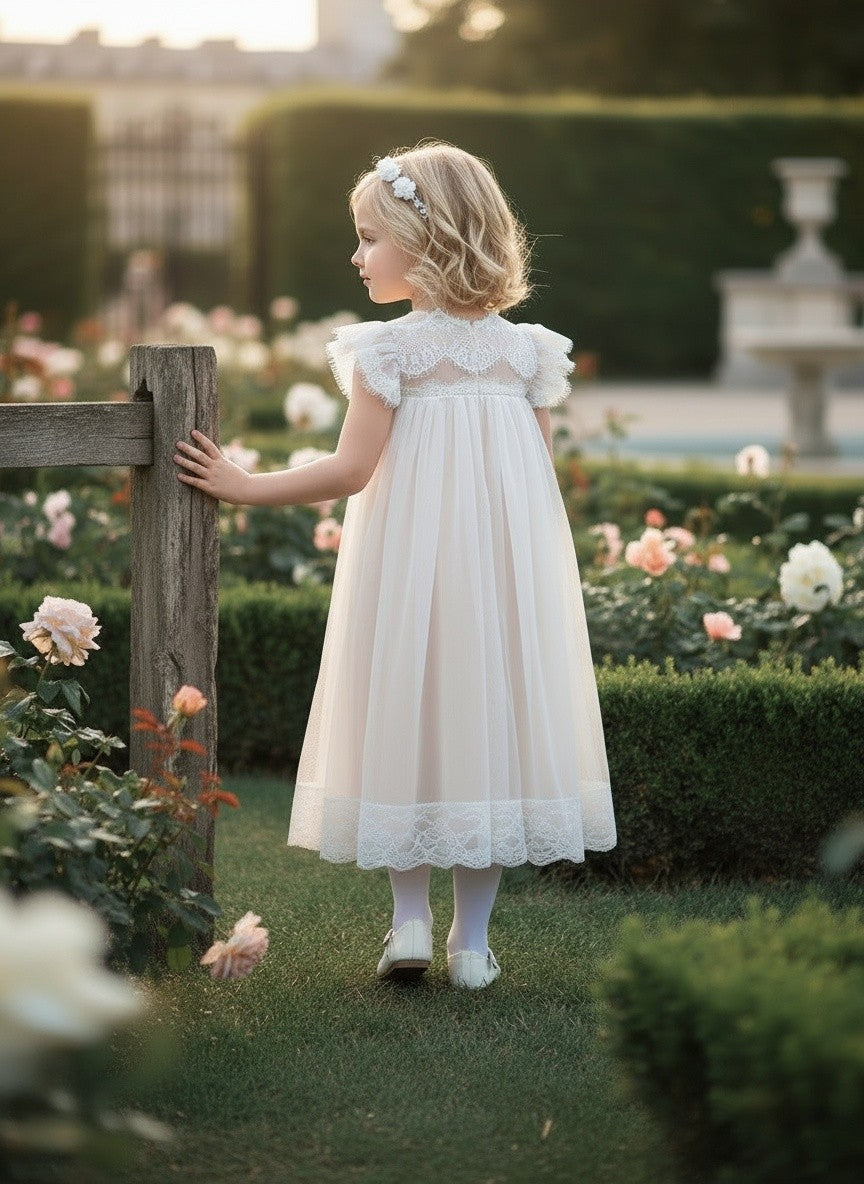 ADRIANA DRESS WHITE/NATURAL