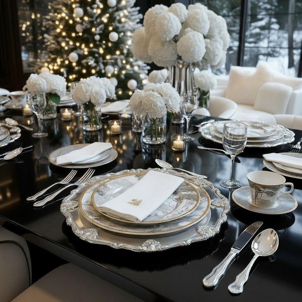 SILVER PLATED ST. JAMES CHARGER PLATE