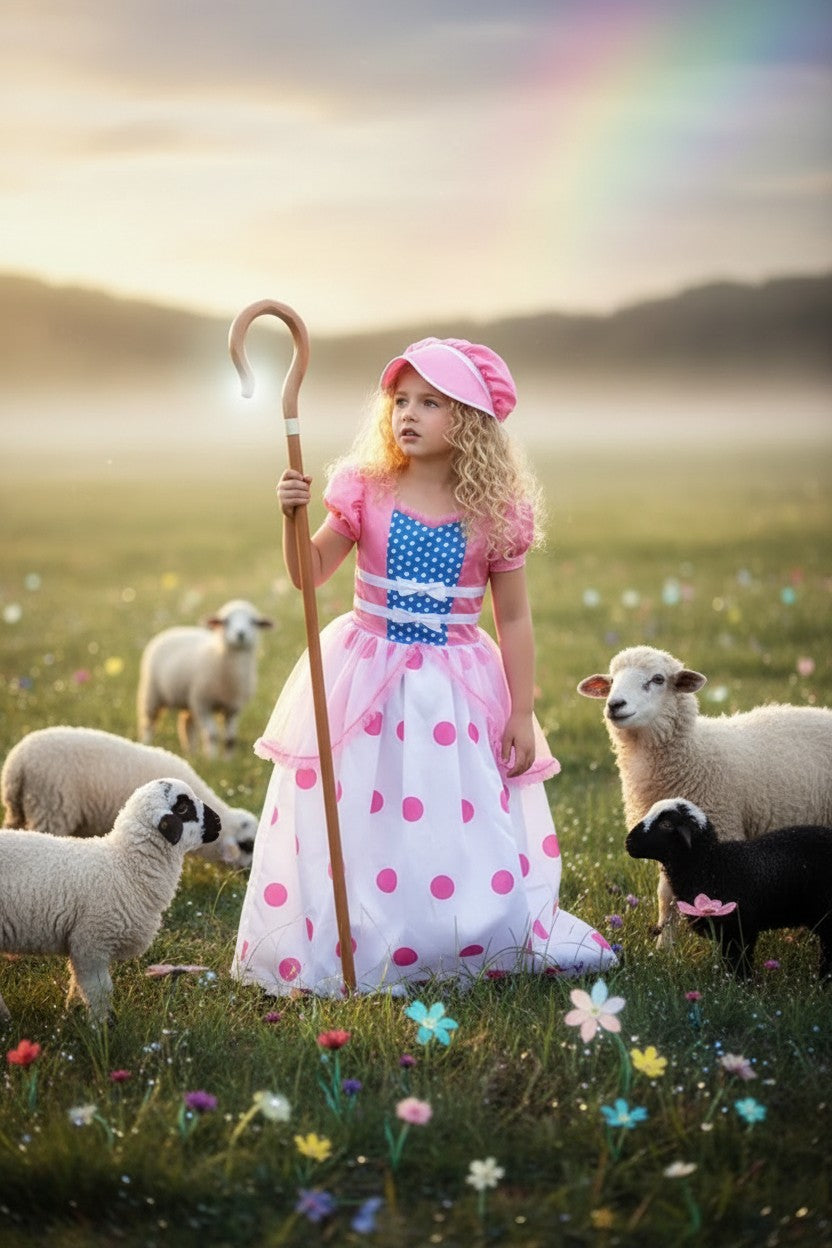 BO PEEP GOWN & BONNET SET