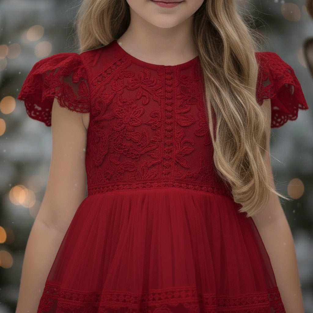 CATERINA DRESS CRIMSON