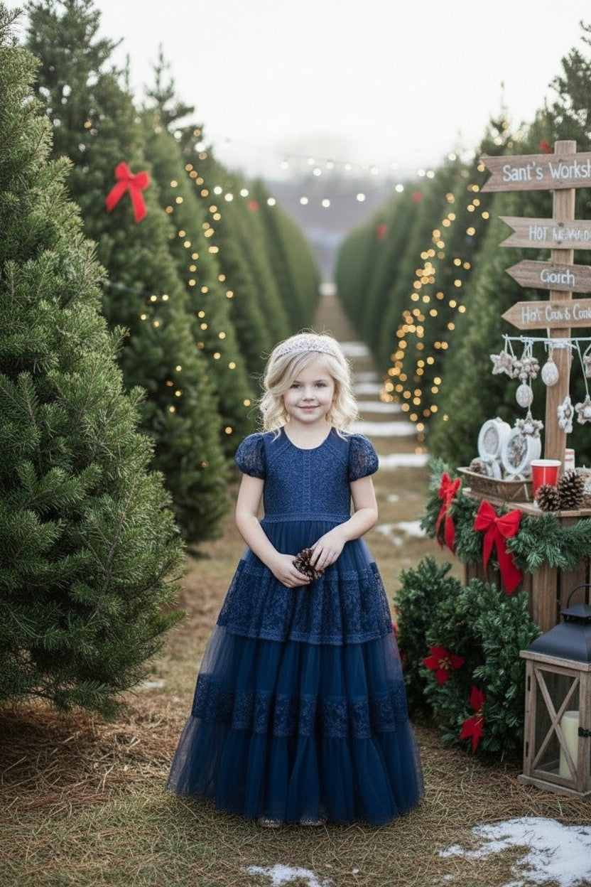 CATERINA DRESS NAVY