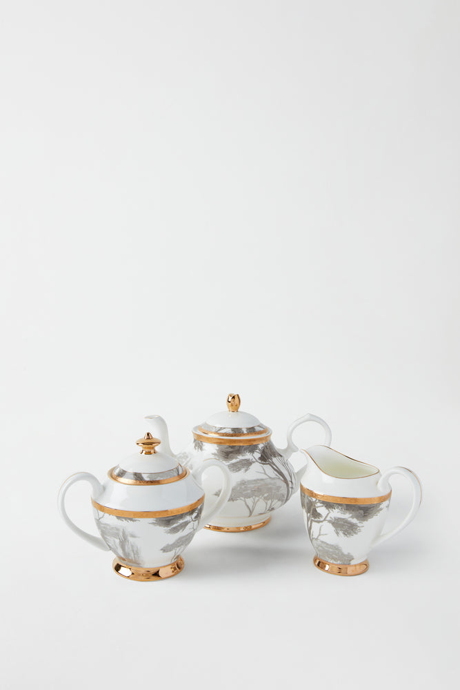 GRISAILLE BONE CHINA TEA SERVICE