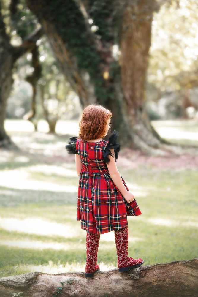 MILLY DRESS STEWART TARTAN