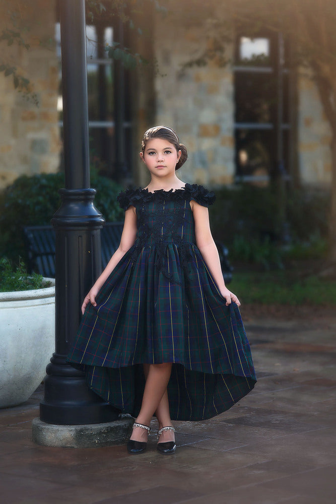 BELLE GOWN BLACKWATCH TARTAN