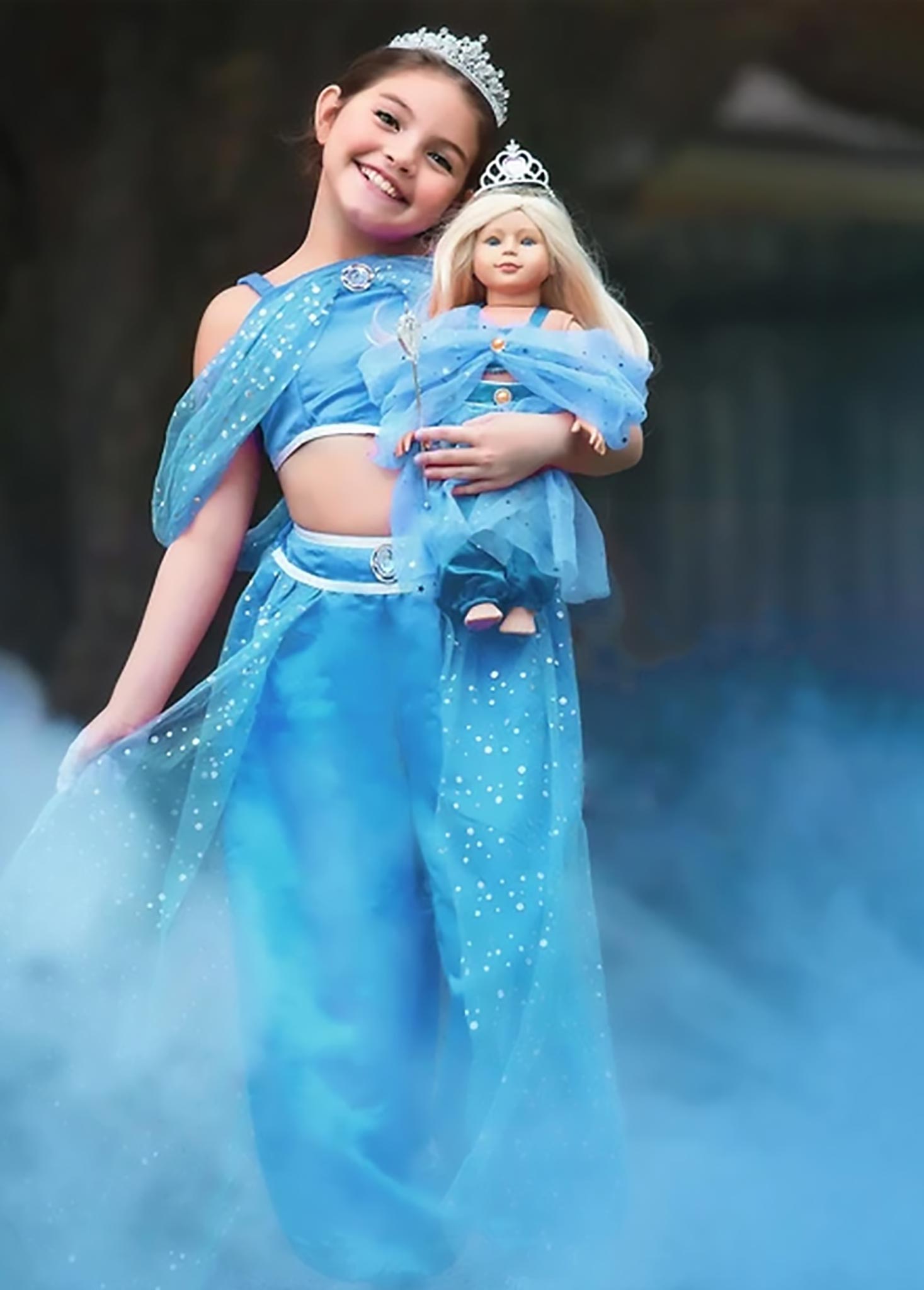 BLUE GENIE DOLL OUTFIT