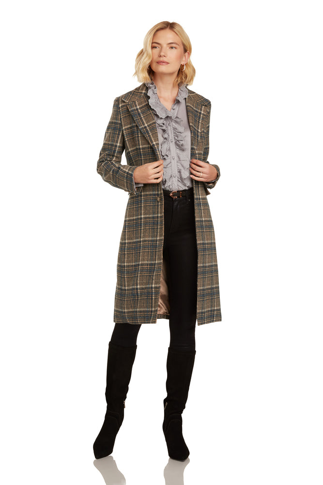 EMILIA PLAID COAT