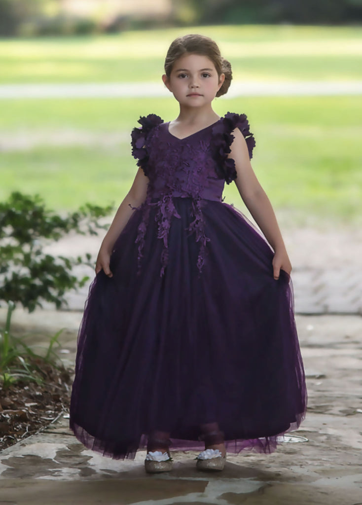 Bianca Gown Eggplant – TRISH SCULLY