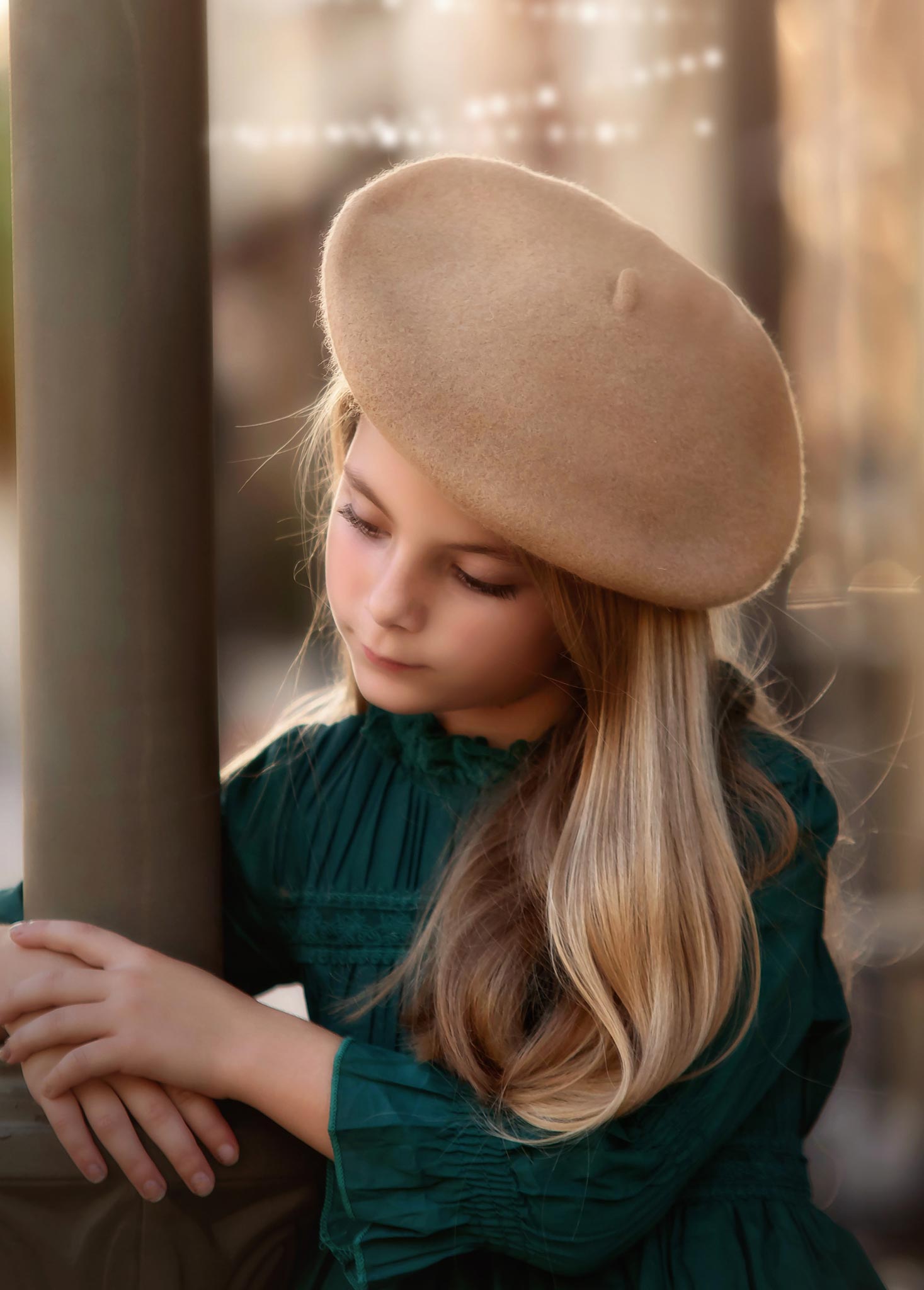 CELESTE BERET CAMEL