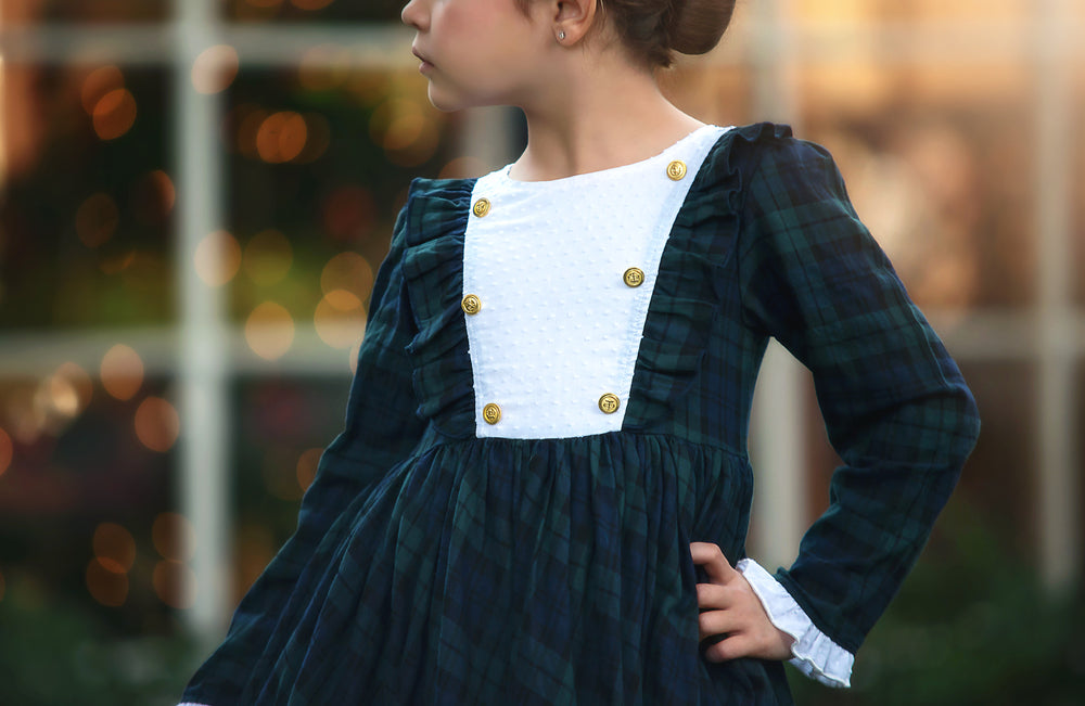 LOLA DRESS BLACK WATCH TARTAN