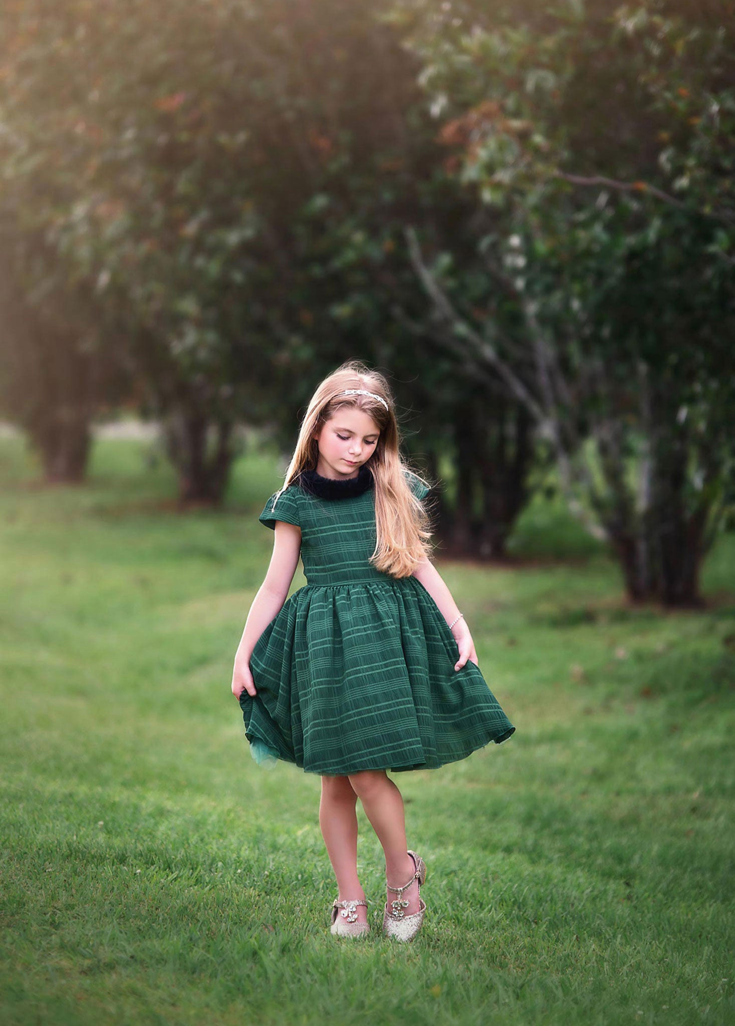 FALL DRESS SALE EVANGELINE DRESS EMERALD