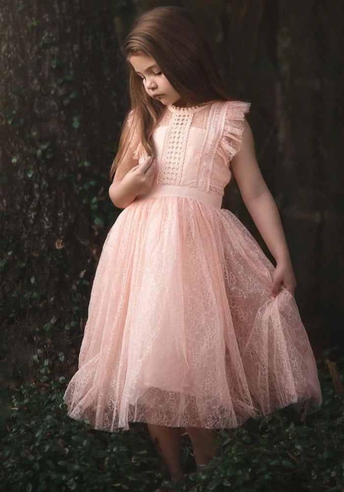 CLARISSA DRESS PEACHY PINK