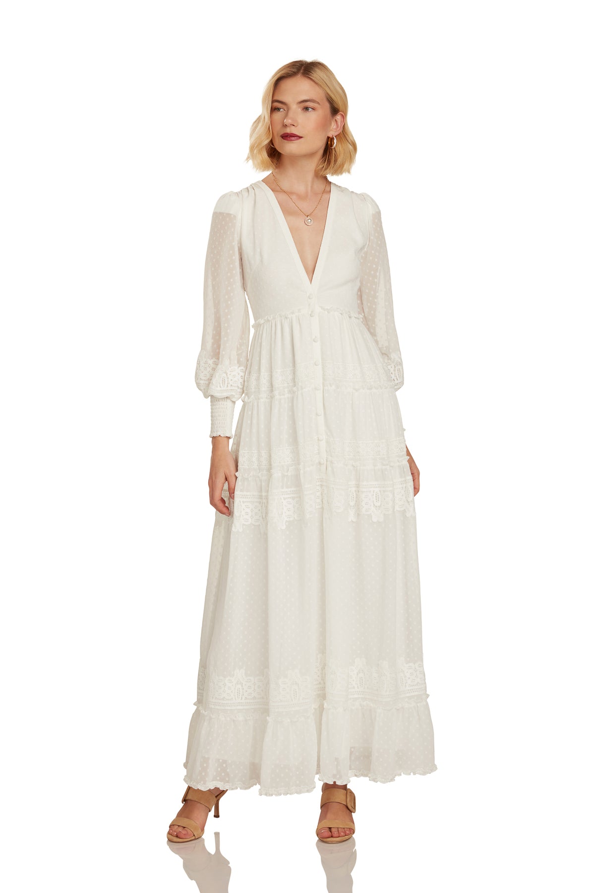 Sophia Maxi Dress - White