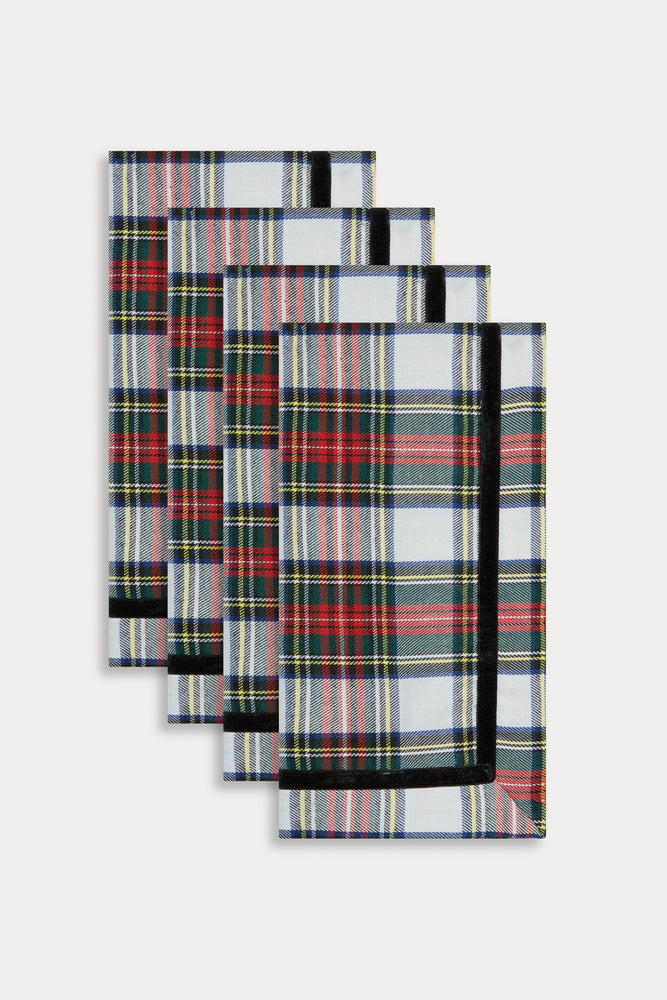 STEWART TARTAN NAPKIN SET OF 4