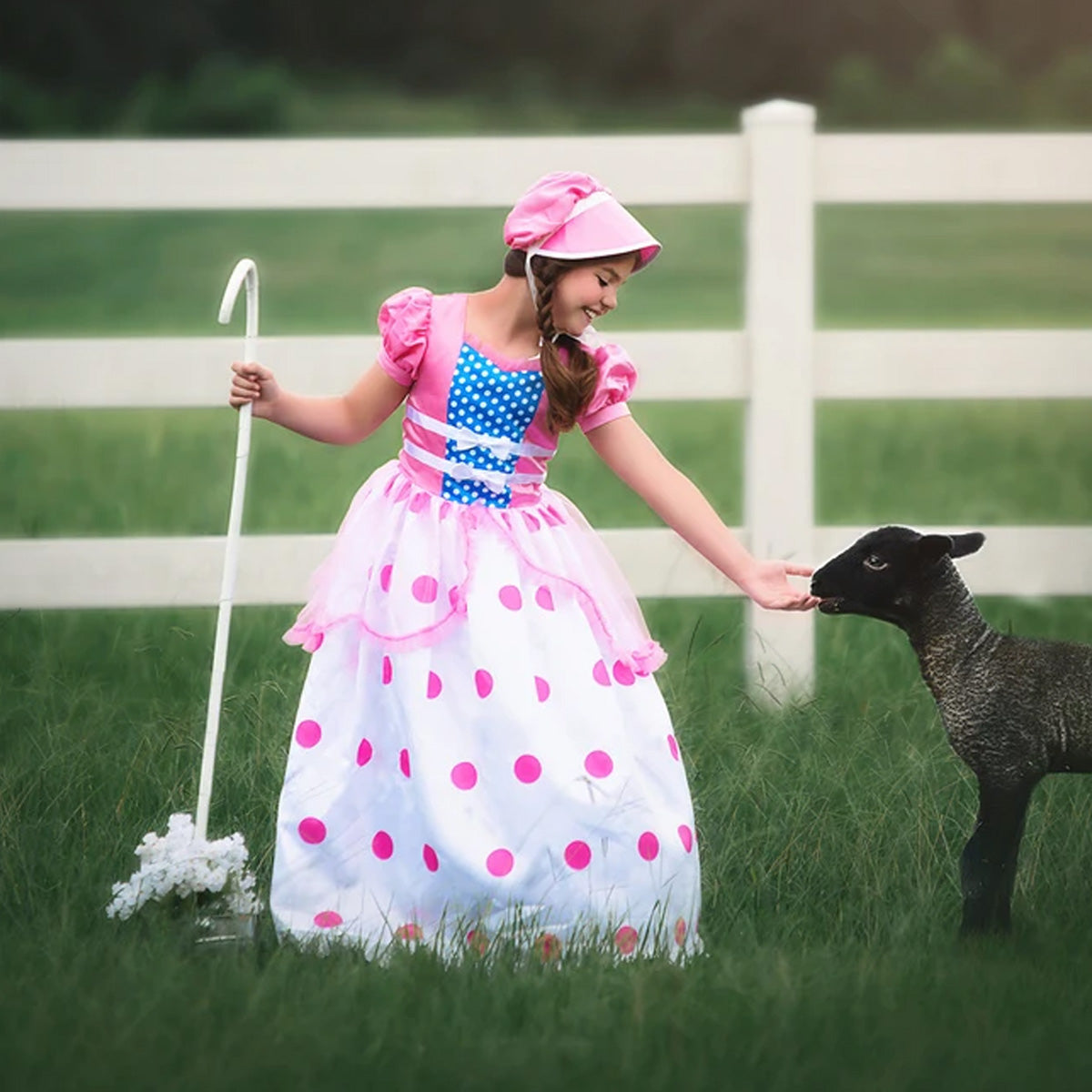 BO PEEP GOWN & BONNET SET