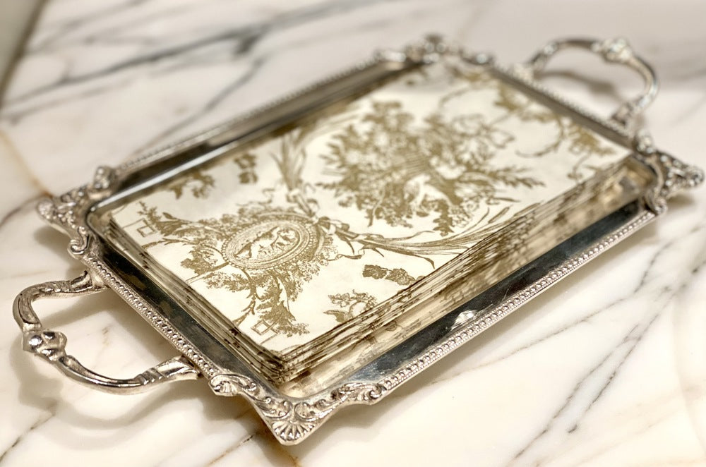 SILVER PLATED CLARENCE TRAY
