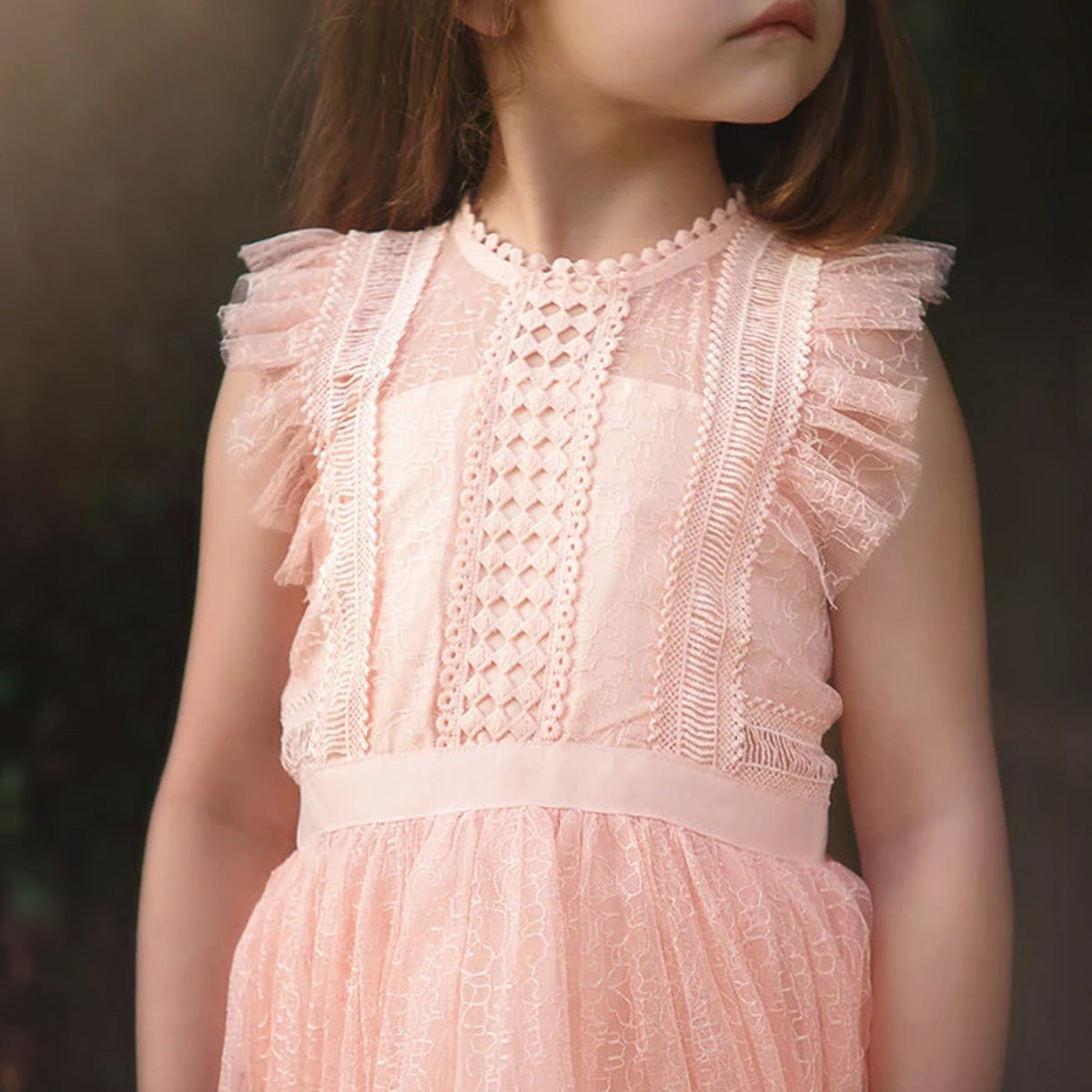 CLARISSA DRESS PEACHY PINK