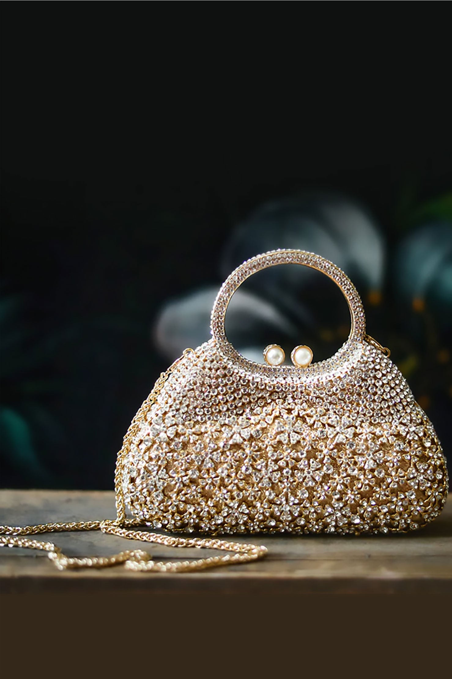 MONEDERO CRYSTAL HAND BAG