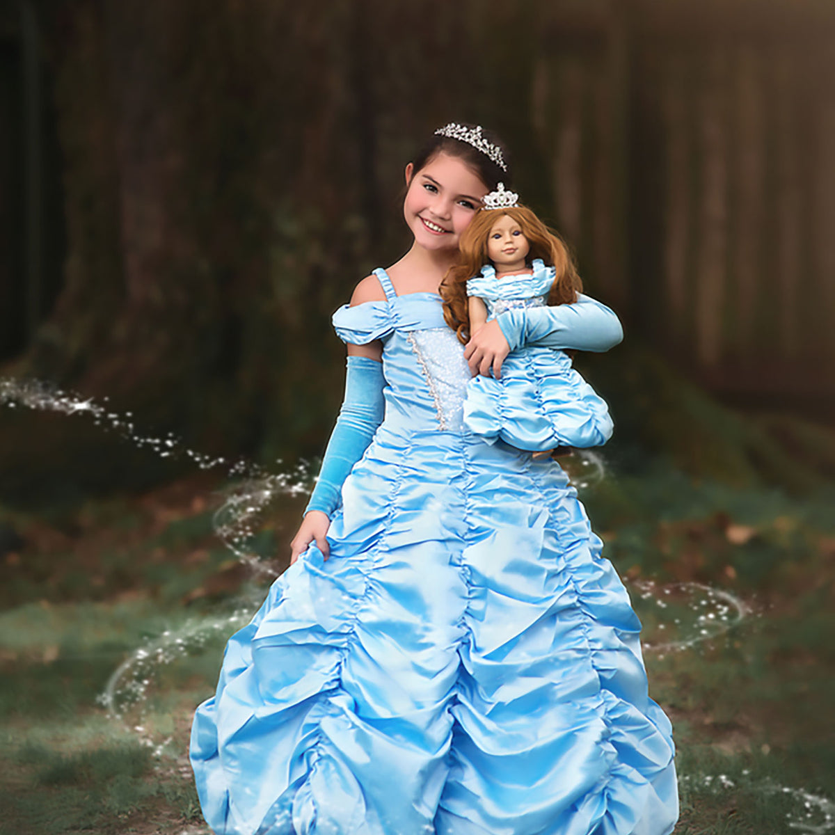 strapless open back dress Disney Princess Enchanted Prepasted Wall Mural 10.5'W x 6'H main image 0