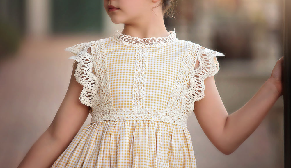 EVERLY DRESS YELLOW GINGHAM