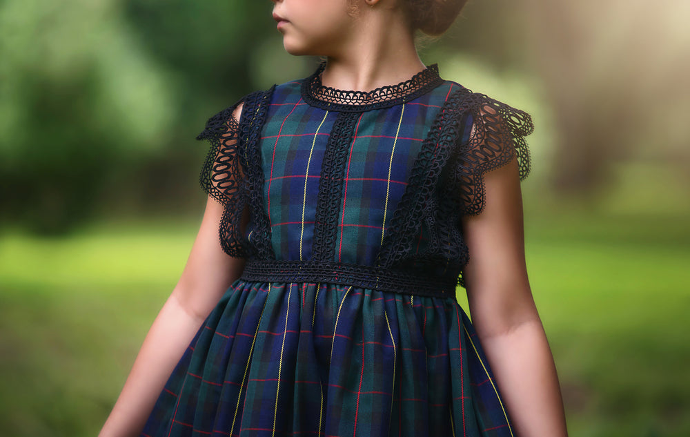 EVERLY DRESS HUNTING STEWART TARTAN