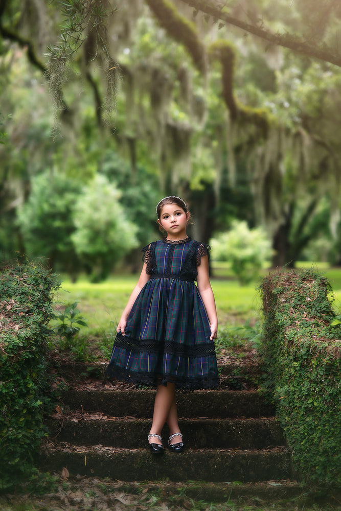 EVERLY DRESS HUNTING STEWART TARTAN