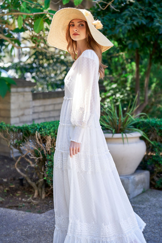 Sofia Maxi Dress White – TRISH SCULLY