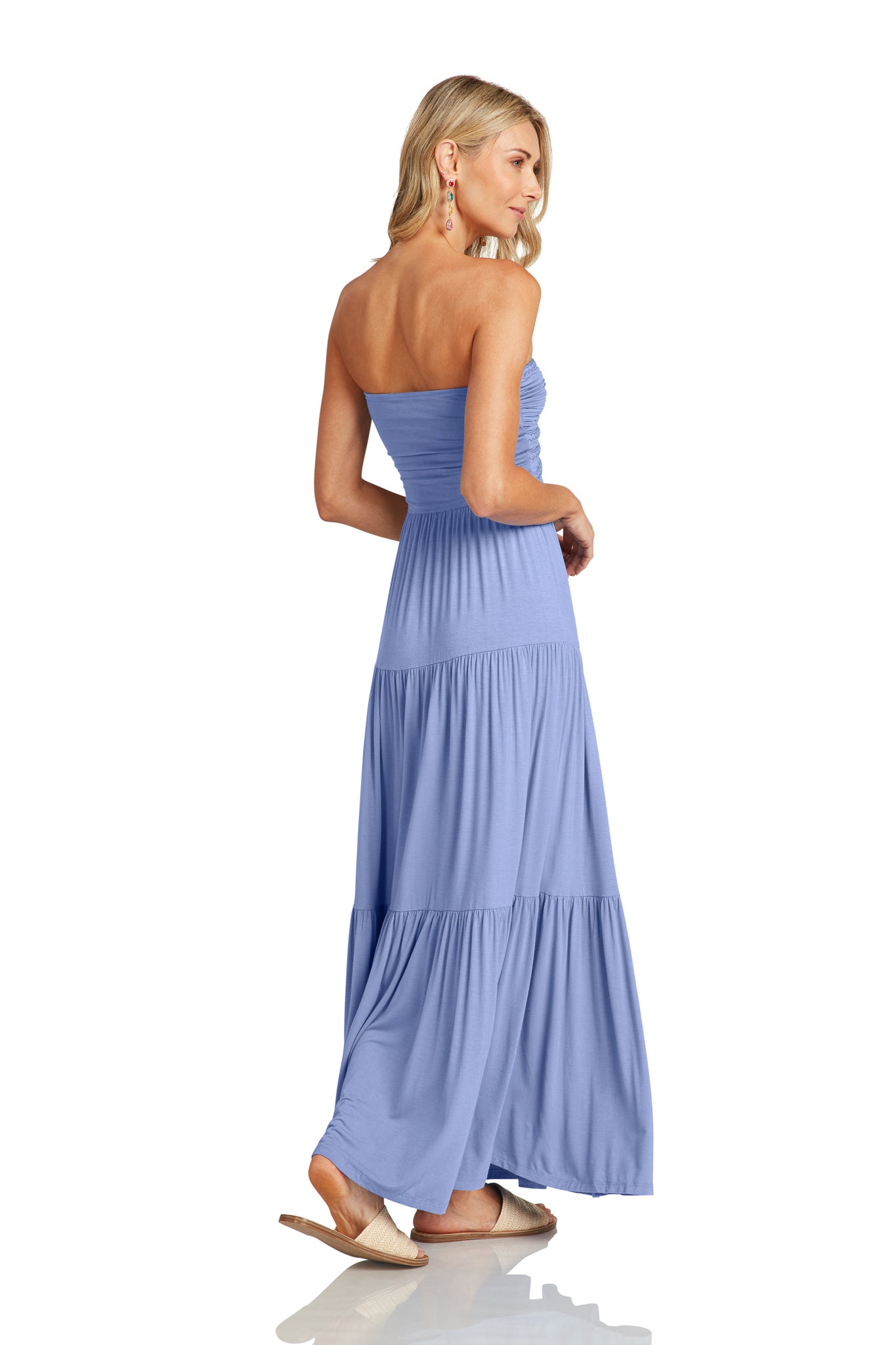 LUCILLE MAXI DRESS CORNFLOWER BLUE