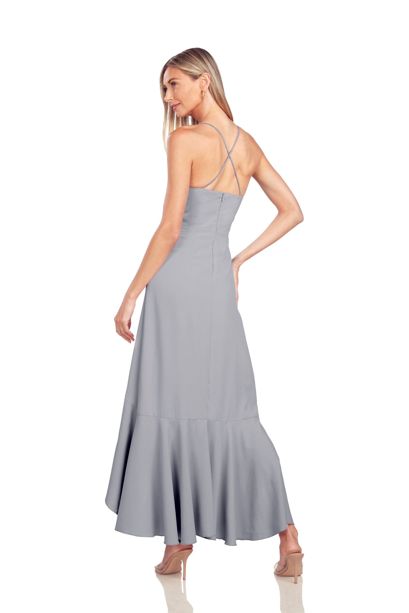 PAIGE GOWN SILVER BLUE