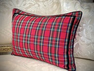 ROYAL STEWART TARTAN BOLSTER PILLOW