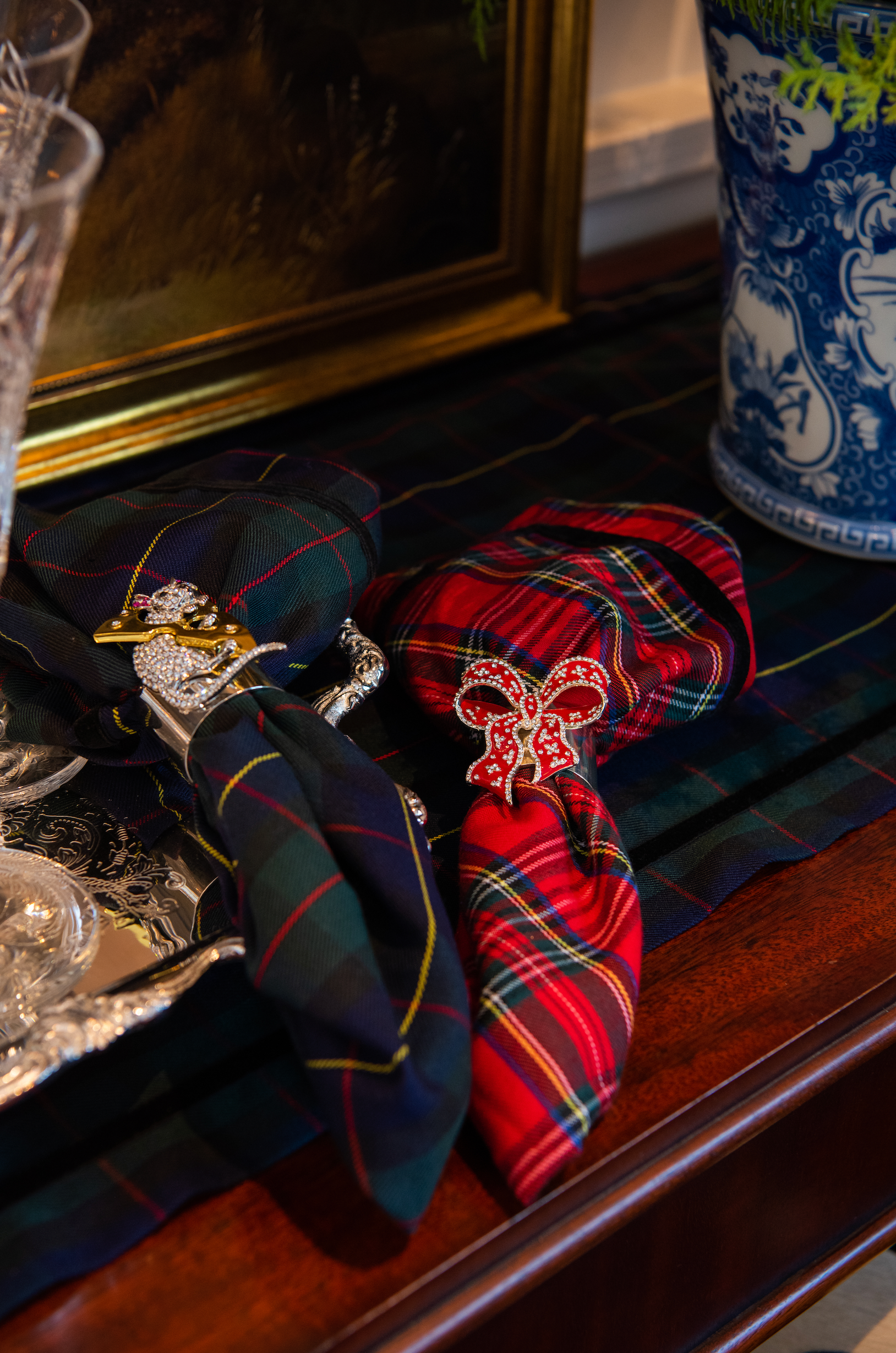 BLACK WATCH TARTAN NAPKIN SET OF 4