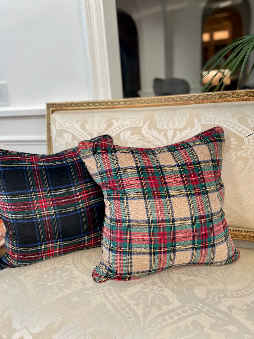 MONTROSE TARTAN PILLOW TAN