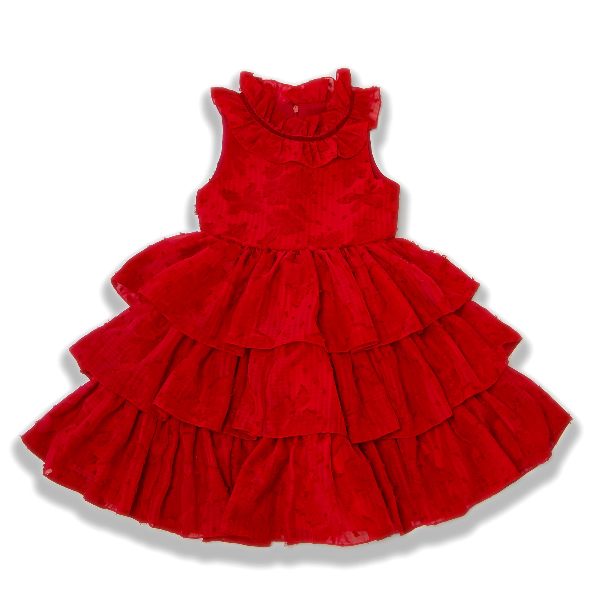 JOELLE DRESS CRIMSON