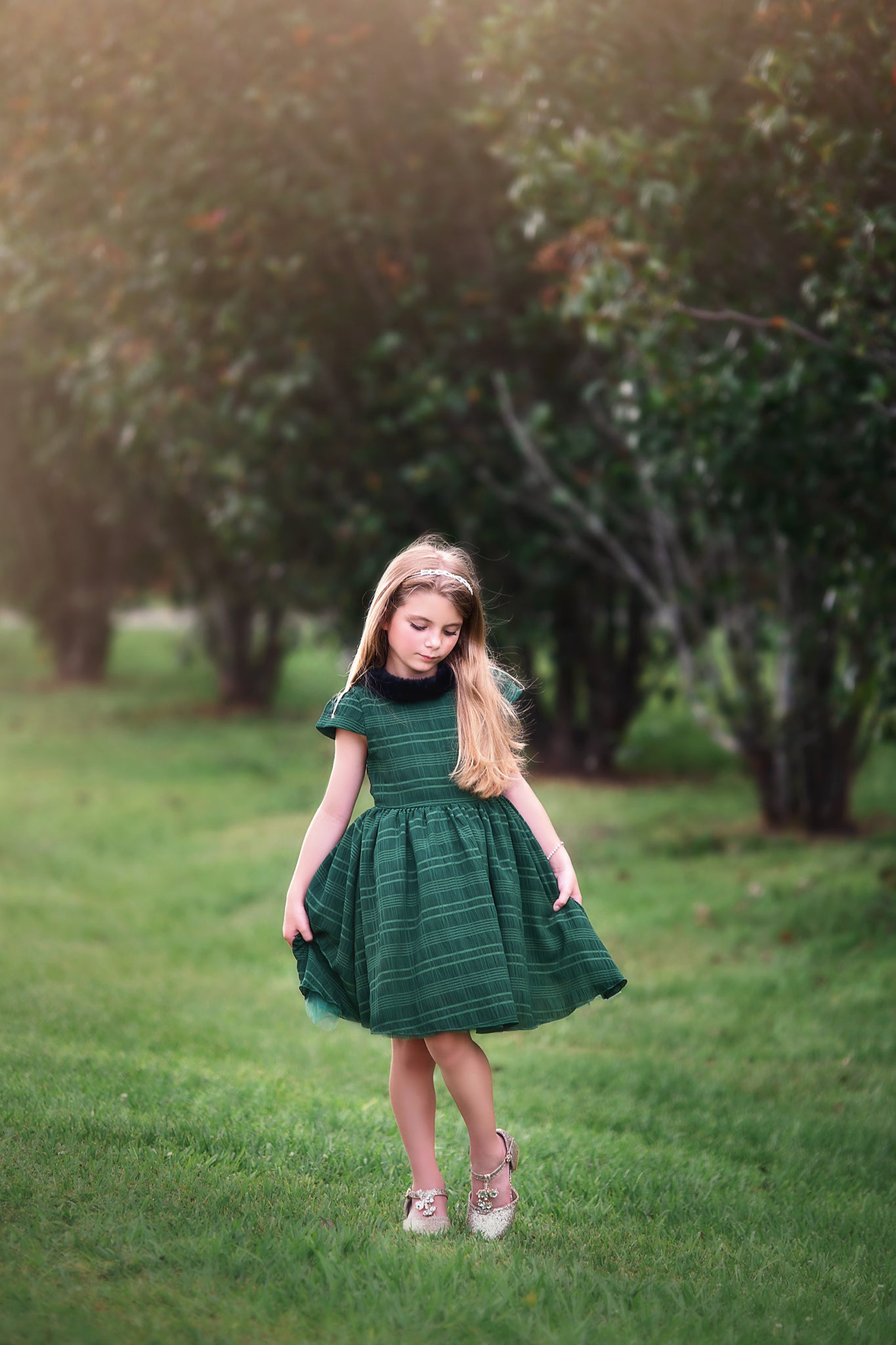 FALL DRESS SALE EVANGELINE DRESS EMERALD