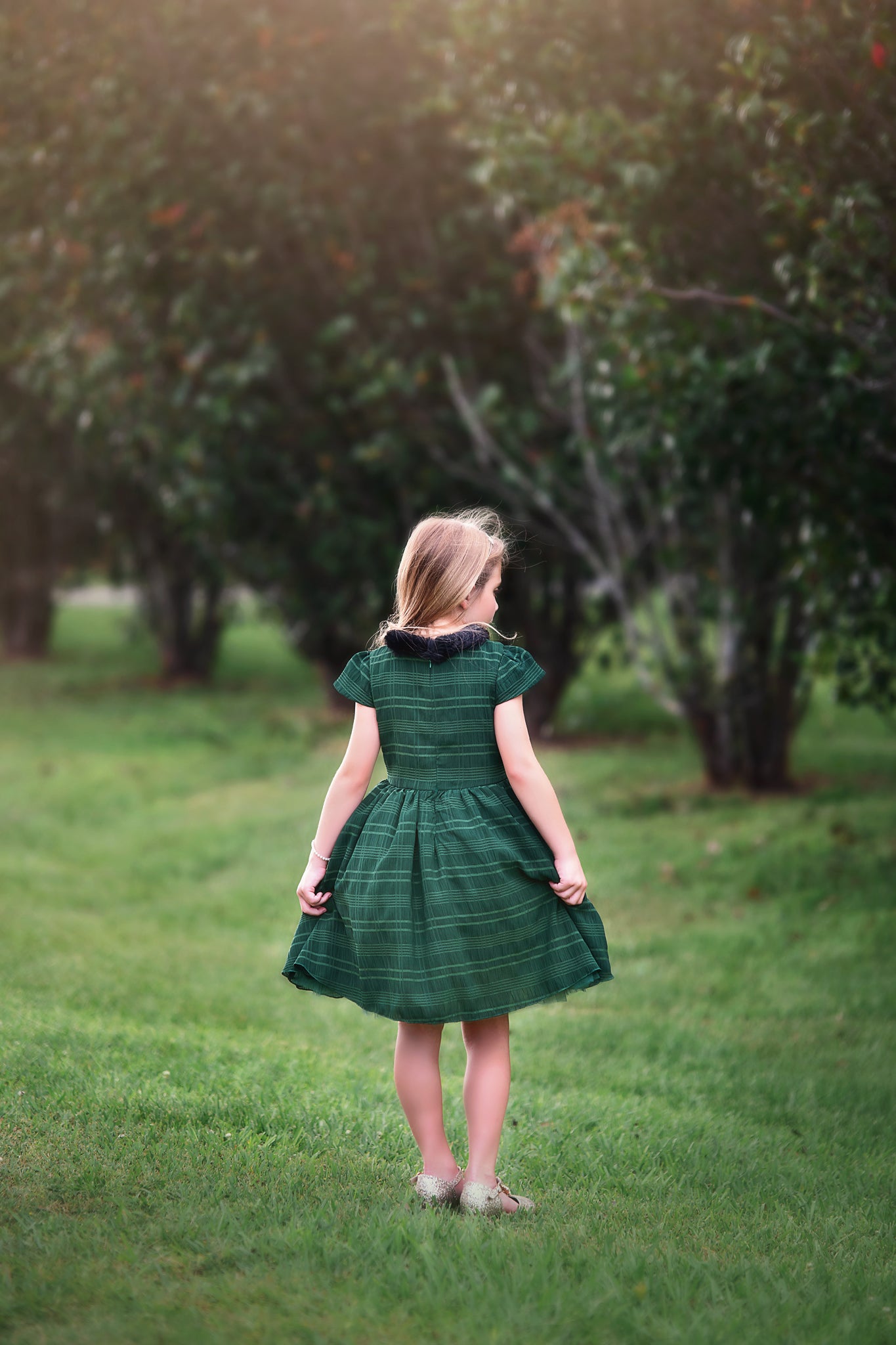 FALL DRESS SALE EVANGELINE DRESS EMERALD